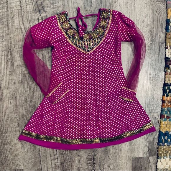 Other - PRINCESS India Dress Up Lined Dress Rhinestones Lace 4T